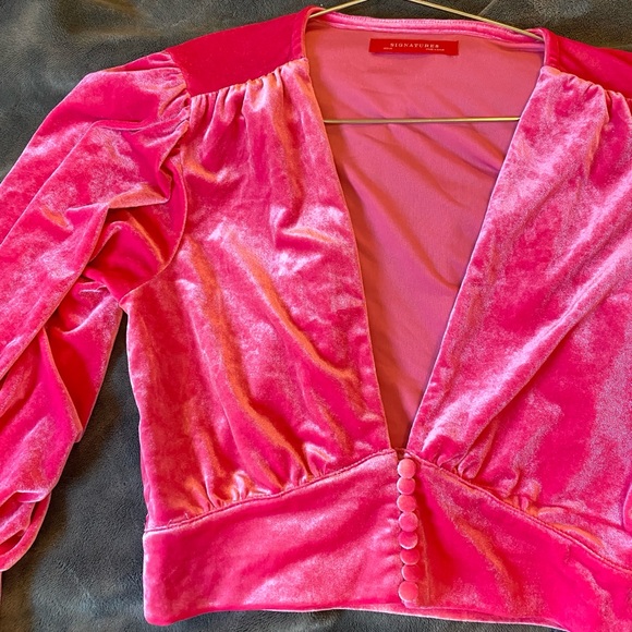 NEW Signature8 Velvet Corset Blouse - Picture 7 of 11